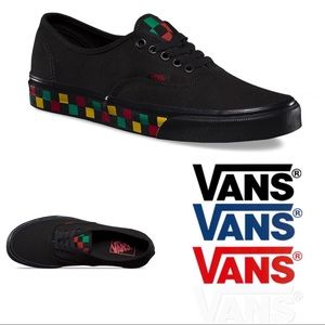 vans authentic checkered tape rasta vans authentic checkered tape rasta